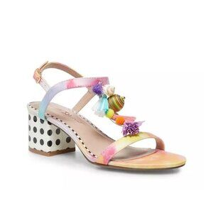 Betsey Johnson Shoes Millie Dress Sandal Women’s 8.5 Seashell Tassel Polka Dot